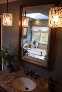 After New Vanity with lighting