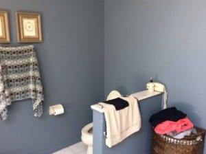 Before toliet area